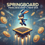 PancakeSwapの新プラットフォームSpringBoardをテーマにしたクリプトニュース用バナー