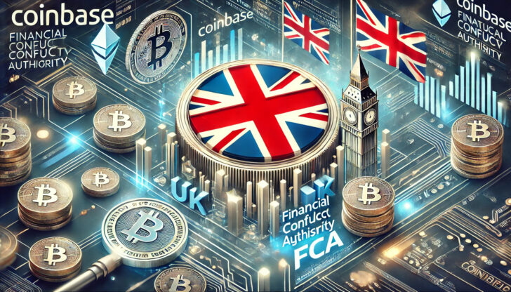 Coinbaseが英国のFCA承認を取得し、仮想通貨サービスを提供するニュースのアイキャッチ画像