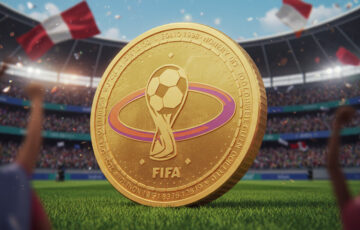 FIFAコインの発表と市場の反応を示す画像。FIFAが仮想通貨市場に参入し、サッカーファンとのエンゲージメントを強化する計画。