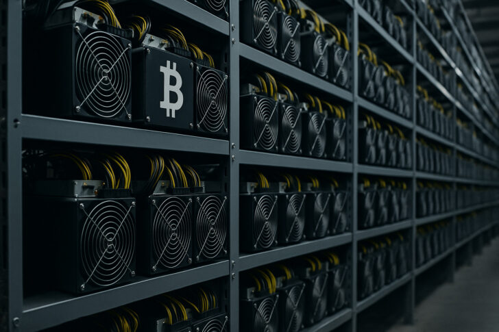 ビットファームズがAIおよび高性能コンピューティング（HPC）分野に事業転換を進めている様子を表現したデータセンターのイメージ