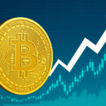 ビットコインが史上最高値を更新したことを象徴する視覚イメージ。仮想通貨市場の上昇を抽象的に表現。