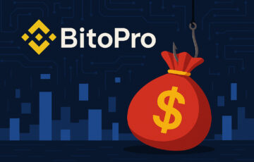 デジタルなグラフィックの中に、流出する仮想通貨資産を象徴する矢印とBitoPro取引所のモチーフが描かれた抽象的なイラスト