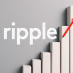 Rippleのロゴと大学研究を象徴する建築的ビジュアル