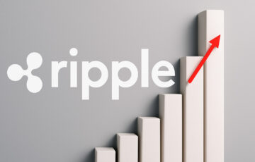 Rippleのロゴと大学研究を象徴する建築的ビジュアル
