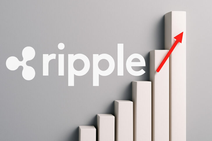 Rippleのロゴと大学研究を象徴する建築的ビジュアル