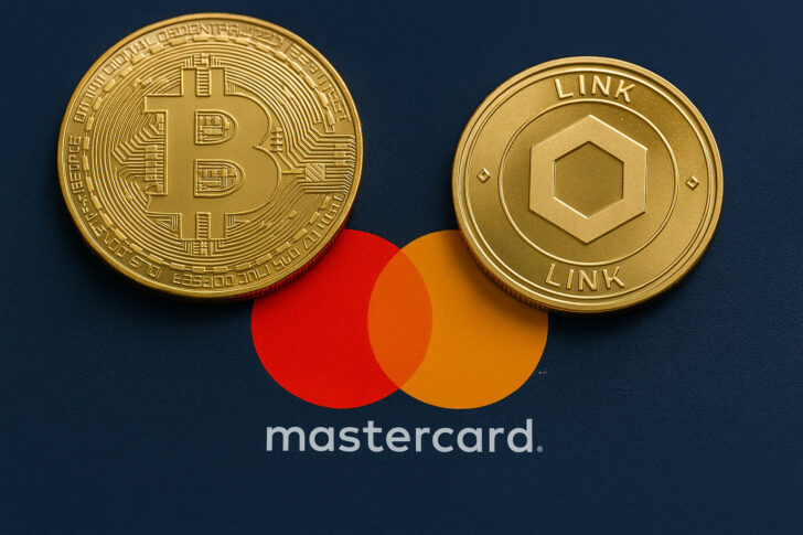 MastercardとChainlinkによる分散型金融への取り組みを象徴するビジュアル
