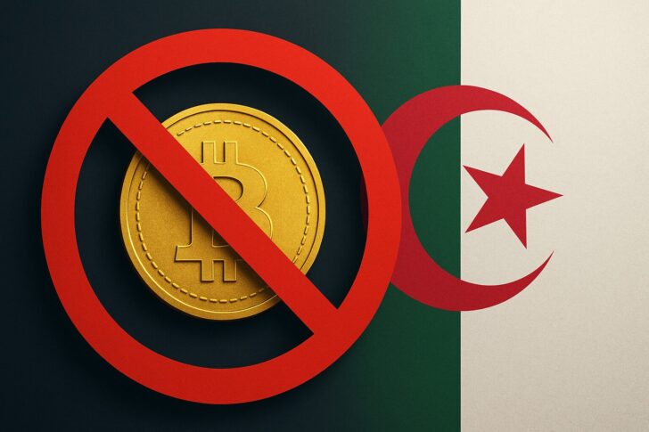 アルジェリアが仮想通貨取引を全面禁止するイメージ画像