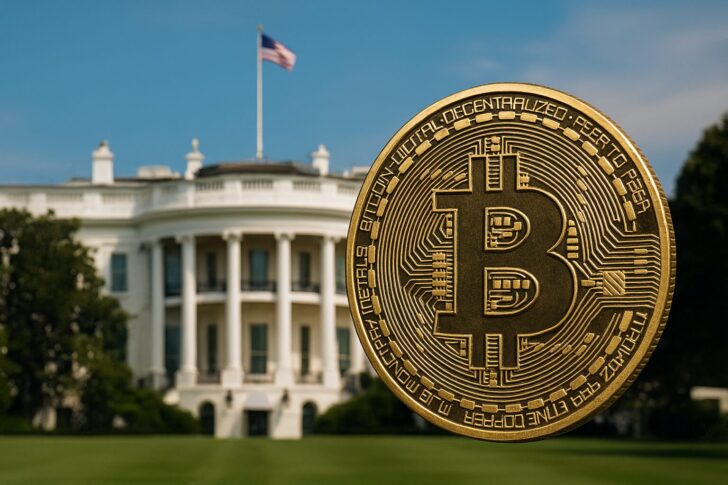 ホワイトハウスと仮想通貨政策に関連するイメージ