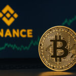ブータン政府によるビットコイン大量送金を象徴するゴールドコインとデジタル背景
