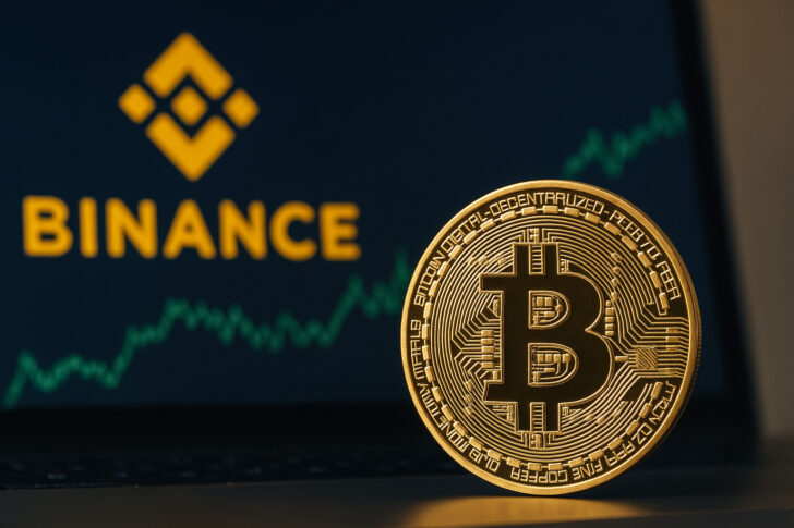 ブータン政府によるビットコイン大量送金を象徴するゴールドコインとデジタル背景