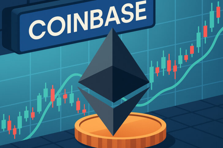 米国政府がイーサリアムをCoinbaseに移管したことを象徴するデジタルイメージ