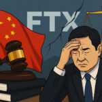 中国の債権者がFTX破産計画に異議を唱える様子を描いたイラスト