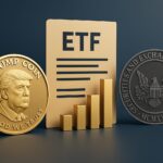 カナリー・キャピタルが米国証券取引委員会に提出したトランプコインETFを象徴する金融イメージ