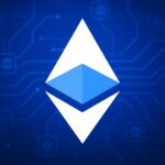 BaseネットワークとEthereumの象徴を組み合わせたデジタルネットワークのイメージ