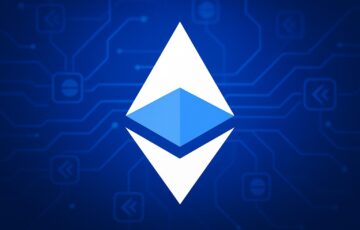 BaseネットワークとEthereumの象徴を組み合わせたデジタルネットワークのイメージ