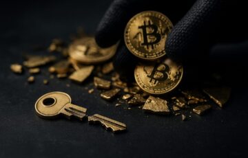 破壊された鍵と仮想通貨の損失を象徴するイメージ