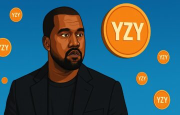 カニエ・ウェストが発表したSolana基盤のミームコインYZYを象徴するデジタルイラスト