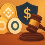 パクソスとNYDFSによる和解とコンプライアンス強化を象徴する抽象的なイラスト