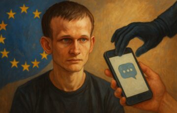 イーサリアム共同創設者ヴィタリック・ブテリン氏がEUのチャット監視法案に懸念を示すイラスト
