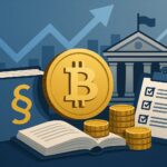 キルギスタンが国家仮想通貨準備金を盛り込んだ新法案を可決したことを象徴するイラスト