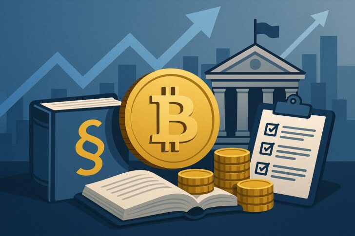 キルギスタンが国家仮想通貨準備金を盛り込んだ新法案を可決したことを象徴するイラスト