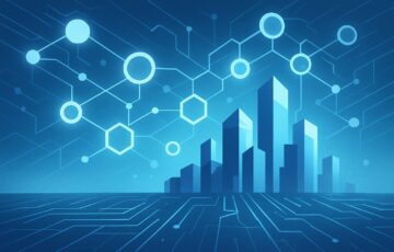 企業向けステーブルコイン発行プラットフォームを象徴する未来的なデジタルネットワークのイラスト