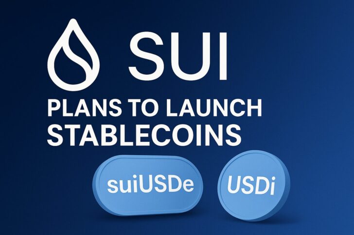 SUIグループが発表したステーブルコインsuiUSDeとUSDiを象徴するビジュアルイメージ