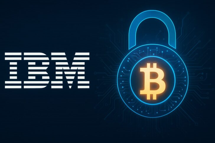 IBMが発表したデジタル資産プラットフォームを象徴する近未来的な金融都市のイメージ