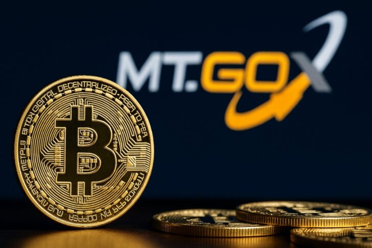 マウントゴックスが移動したビットコインを象徴するゴールドコインのイメージ