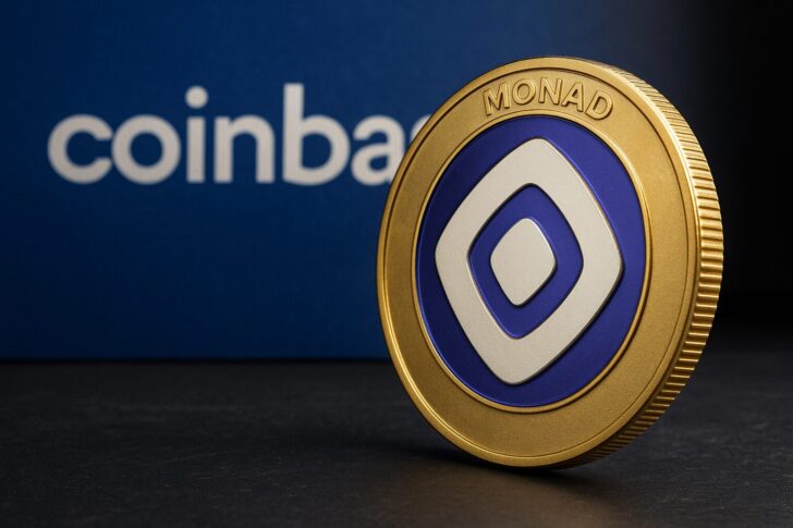 CoinbaseがMonadトークンの公開販売に向けて新プラットフォームを開始したことを示すイメージ