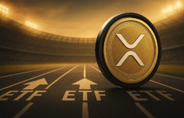 XRP ETFを巡り、フランクリン・テンプルトン、ビットワイズ、グレイスケールなど複数の資産運用会社が上場準備を加速させている状況を示すイメージ