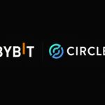BybitとCircleのロゴが並んだUSDCパートナーシップのキービジュアル