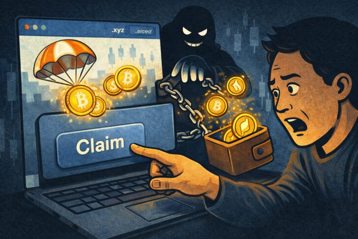 エアドロップ詐欺の最新パターンと注意点｜ 「無料でもらえる」心理を突く巧妙な仮想通貨詐欺とは