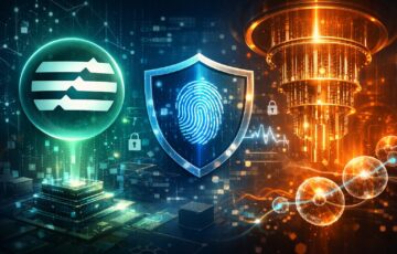 Aptosが提案する量子耐性署名とブロックチェーンセキュリティを表現したイメージ