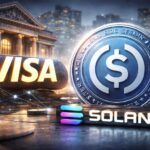 VisaがSolanaを活用し米国銀行向けにUSDC決済を開始するイメージ
