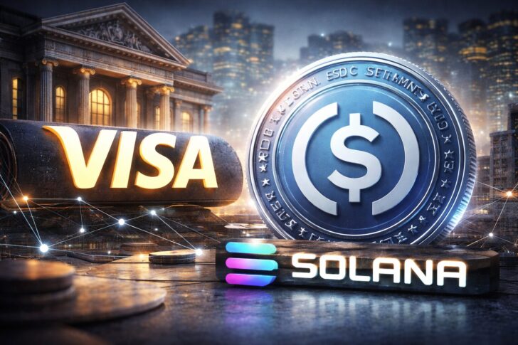 Visa、Solana採用で米国銀行のUSDC決済を本格始動