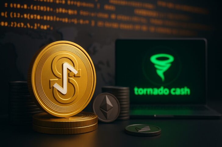 Yearn FinanceとTornado Cashを象徴するコインとロゴが並ぶ、エクスプロイト被害を示すイメージ。