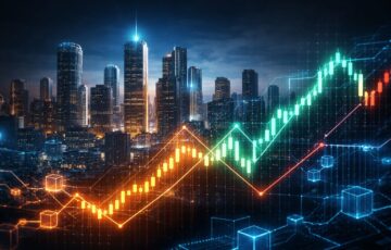 PolymarketとParclが連携し不動産価格の予測市場を表現したイメージ