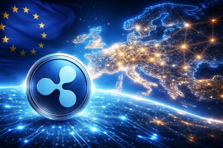 リップル社がルクセンブルクの承認を受け、EU全域で越境決済ネットワークを拡大するイメージ