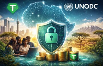 テザーと国連薬物犯罪事務所が連携し、アフリカでデジタル犯罪対策とサイバーセキュリティ強化に取り組む様子を表したイメージ