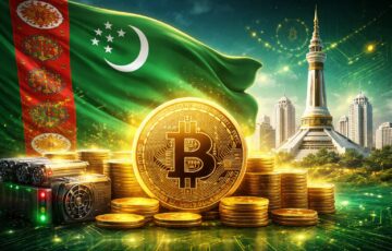 トルクメニスタンが国家管理の下で仮想通貨のマイニングと取引を合法化する様子を表現したイメージ