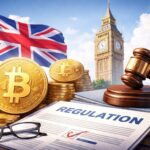 英国FCAによる仮想通貨規制とライセンス制度を象徴するイメージ