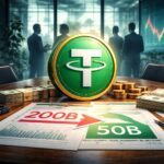 テザーが資金調達戦略を見直し、目標額を調整した判断を示すイメージ