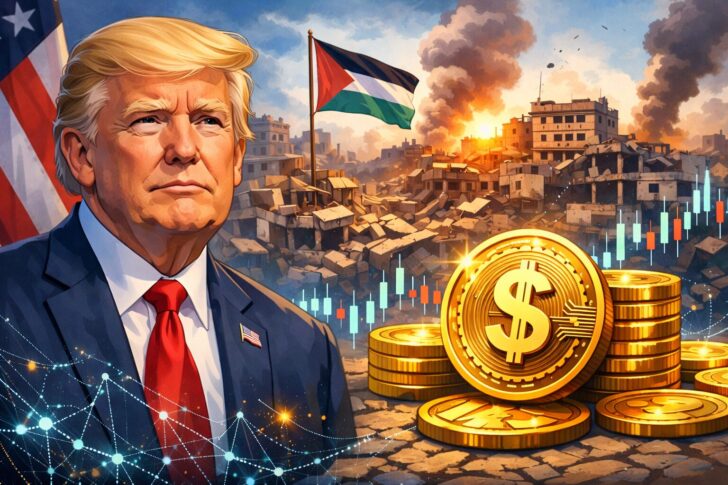 トランプ政権ガザ再建へドル連動ステーブルコイン構想を協議