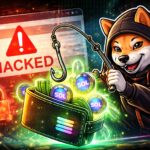 Bonk.funのドメイン侵害により偽プロンプトでウォレット資金が流出する様子を表現したイメージ