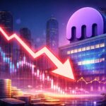 KrakenのIPO延期と市場低迷を表す下落チャートのイメージ