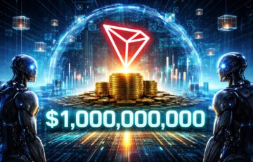 TRONのAIファンド拡大とエージェント経済の成長を表現したビジュアル