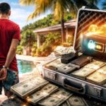 米連邦保安官局の押収仮想通貨を巡る不正流用事件を象徴する、手錠をかけられた人物と現金やデジタルウォレットのイメージ