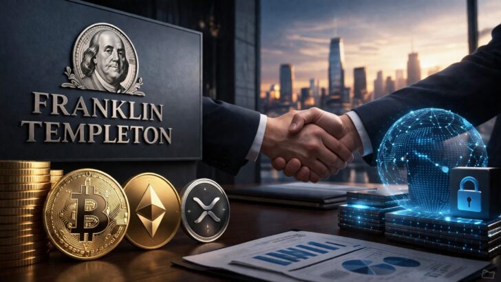 フランクリン・テンプルトンによる仮想通貨事業拡大とデジタル資産分野の強化を示すイメージ