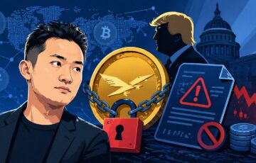 ジャスティン・サン氏とWLFIのトークン凍結問題を示すイラスト